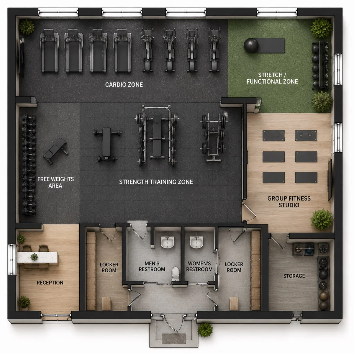 Comprehensive Gym layout