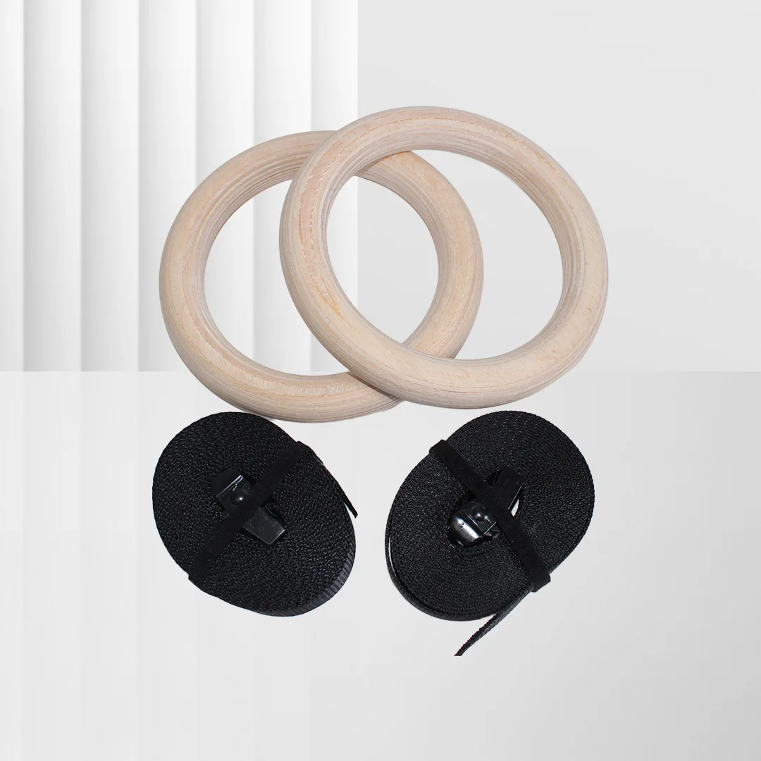 ALIRON Wooden Gymnastic Rings - In Pair J3054/SU5A35